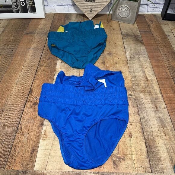 2 pair RBX Teal & blue High Waisted Running/ Athletic Shorts M - Picture 15 of 15